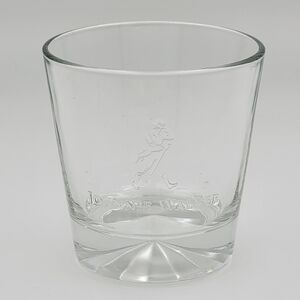 JOHNNIE WALKER Prism Base Embossed Logo Lowball Glass Old Fashion Rocks
